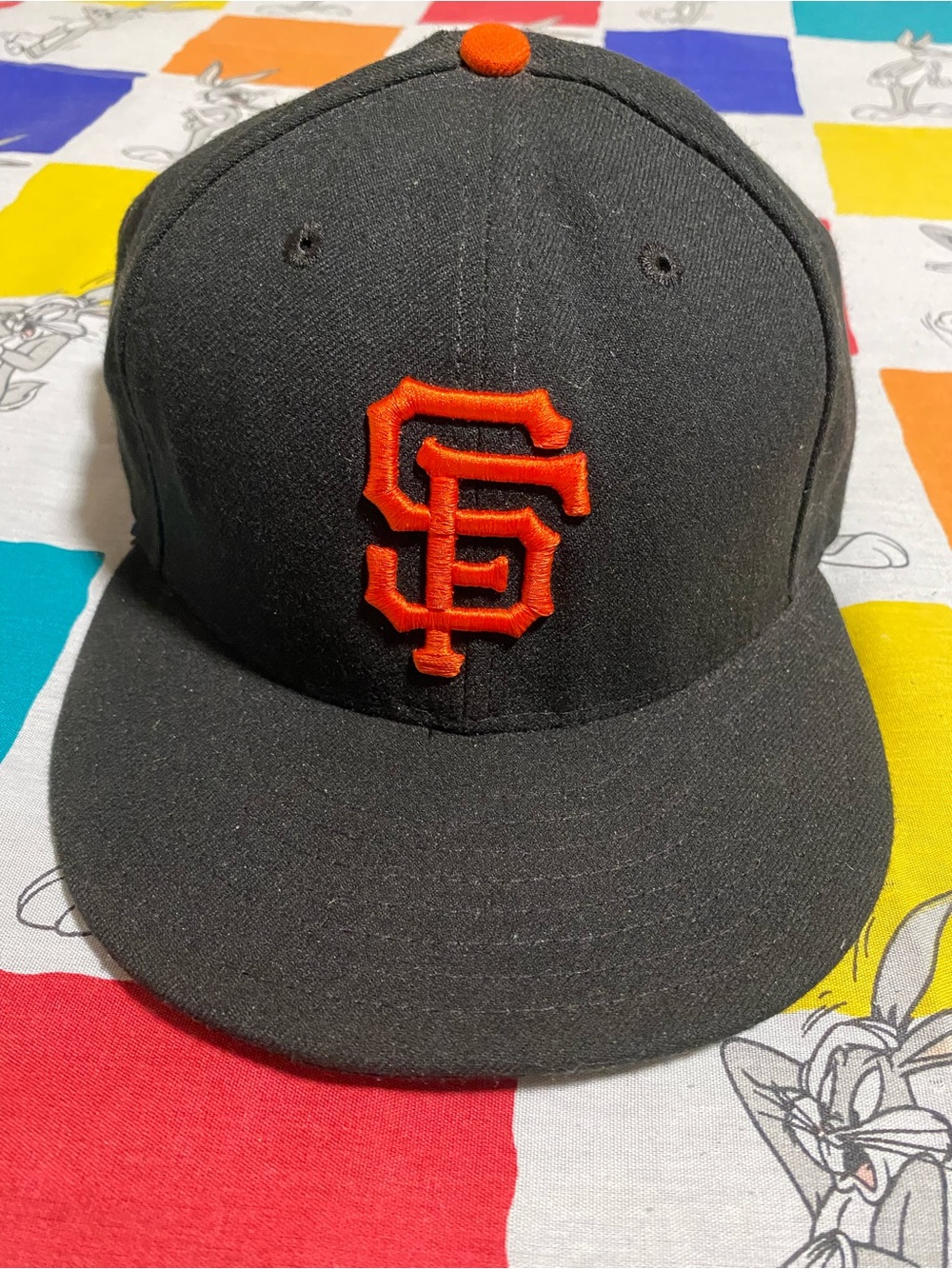 Black and Orange San Francisco Giants Baseball Cap size 8